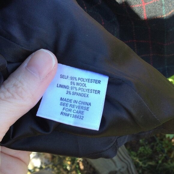 Modcloth Pinny Dress 2X - Dark Academia Vibes Wool Blend - Picture 5 of 6